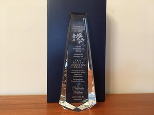 Nathalie Veillette recipient of the 2016 Betty Havens Award